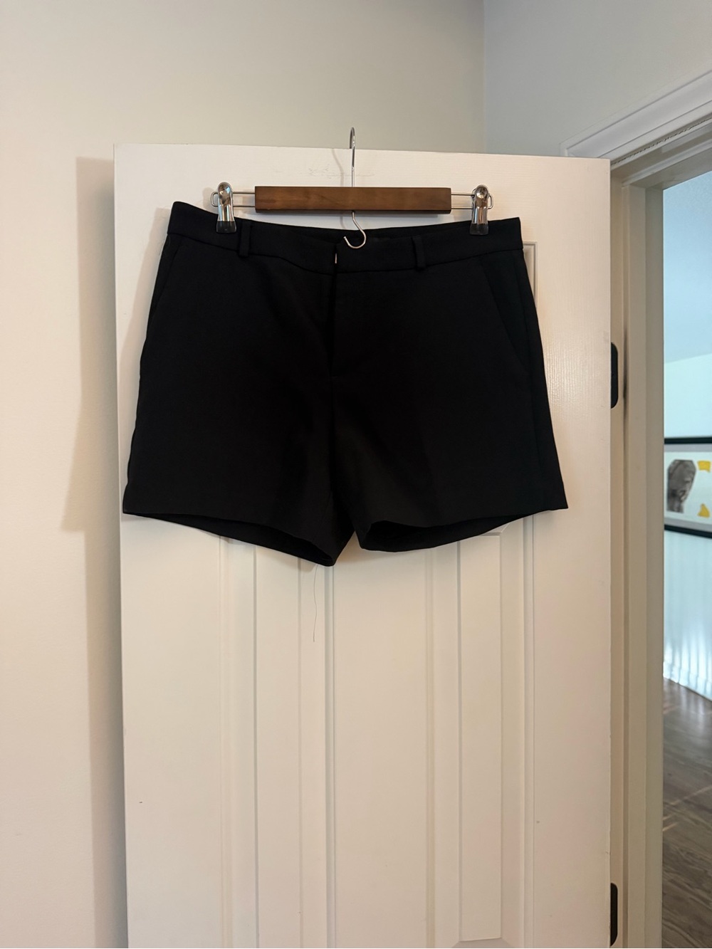Banana Republic Black Tailored Bermuda Shorts